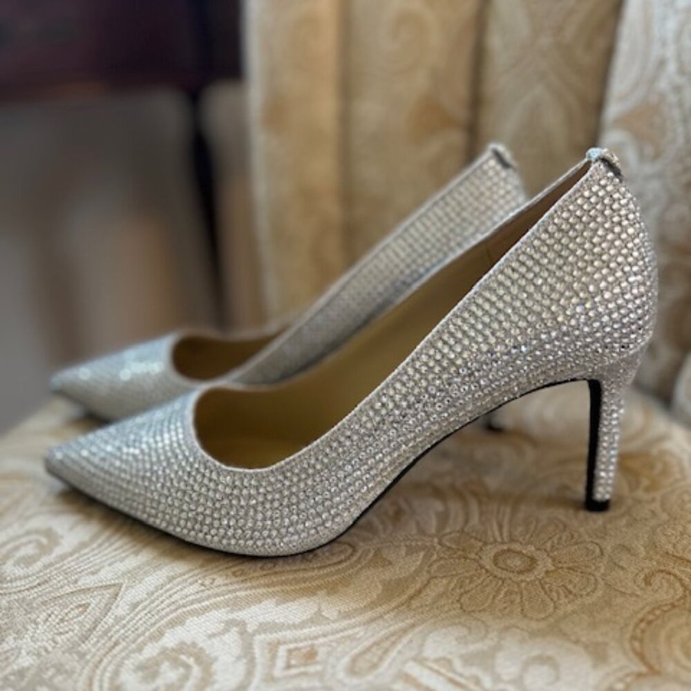 Michael Kors glitter pumps